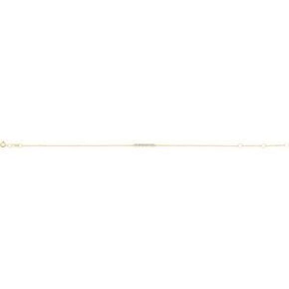 14K Yellow 1/10 CTW Natural Diamond Bar 6 1/2-7 1/2 Bracelet